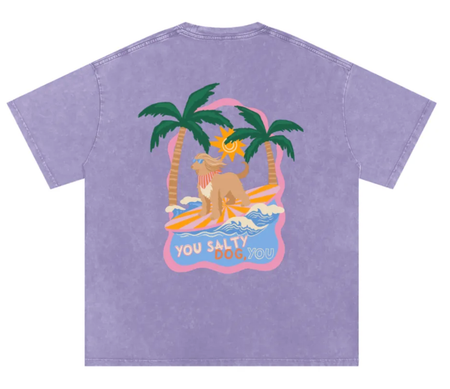 t-shirt salty dog + salty dog sól - rozmiar S